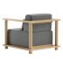 Pinet Teak Outdoor Lounge Chair - Thumbnail 2