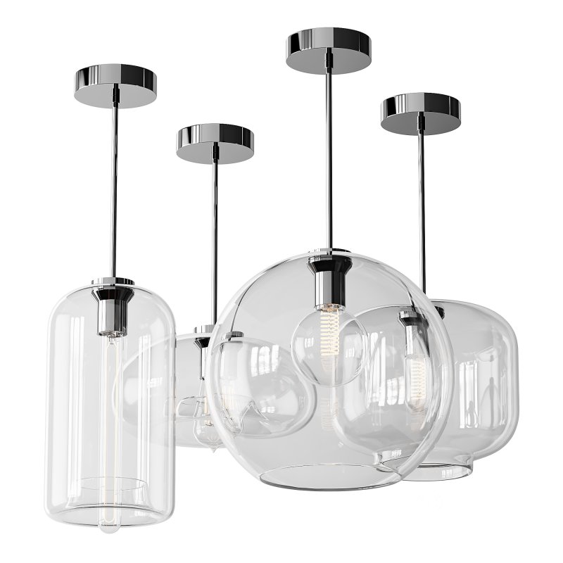 Moderne glazen hanglampen light Image 3