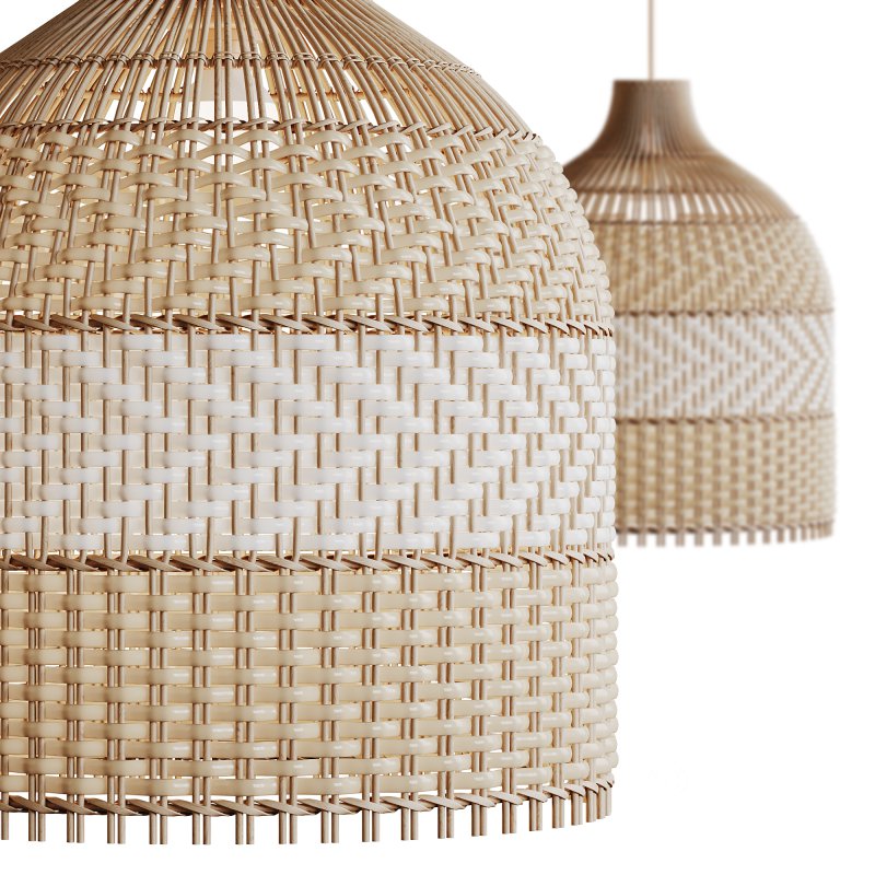 Contemporist Rattan Pendant Light Woven Light Fixture Image 5