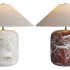 Block Rosso Levanto Marble Table Lamp - Thumbnail 6