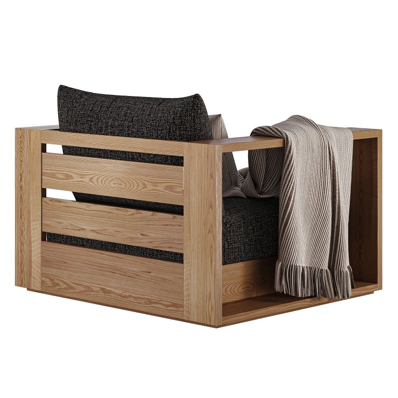 Hayman Teak Swivel Lounge Chair-Harbour Image 5