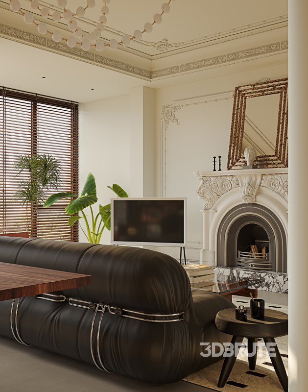 Luxurious living room and dining room Image 3