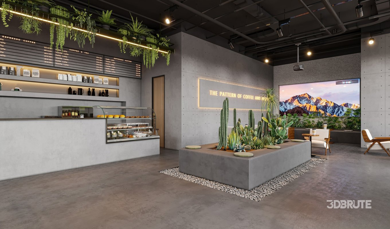 Modern coffee shop restaurant Image 2