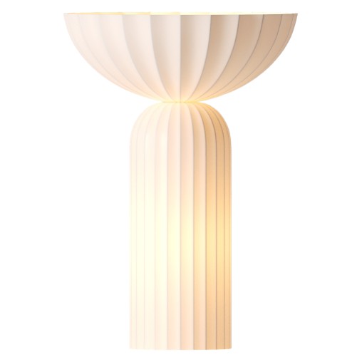 Jeanne Fluted White Porcelain Table Lamp