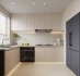 Modern living room and dining room kitchen interior scene - Thumbnail 3