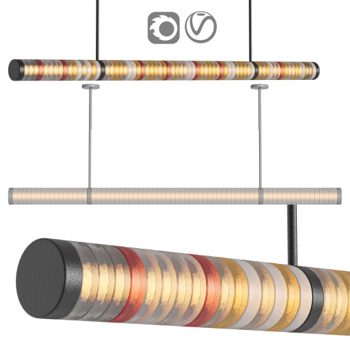 Galet Satin H Chandelier by HOLLY HUNT