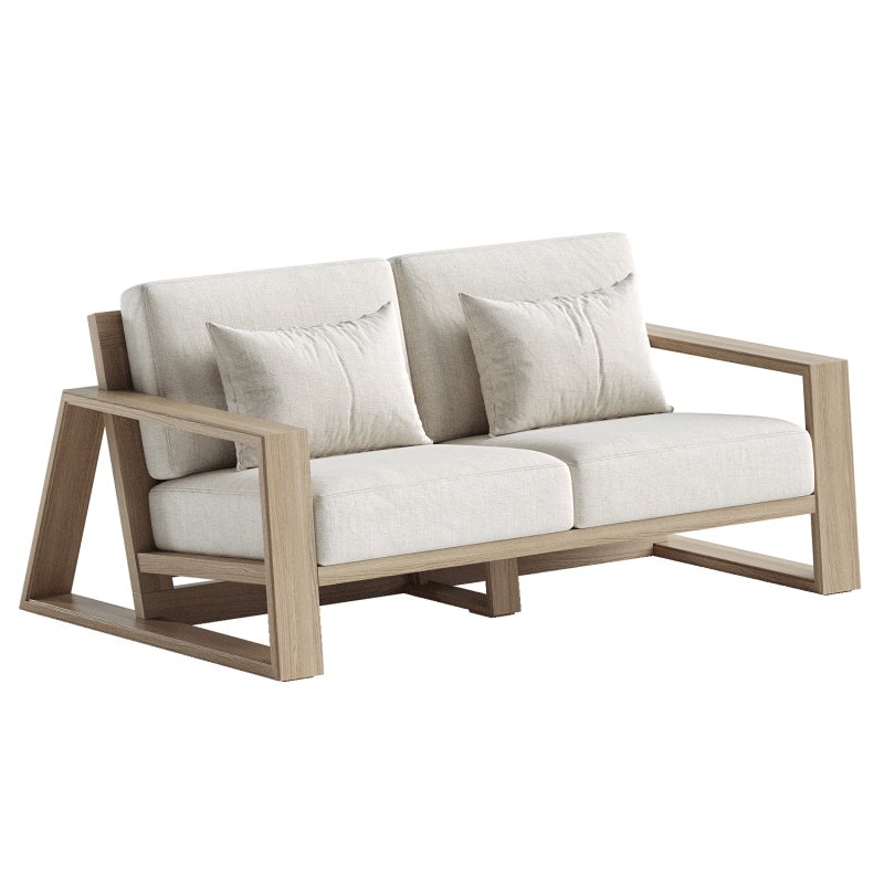 Canyon Outdoor Teak Sofa Image 5
