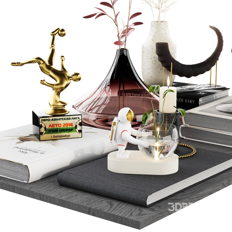 Decorative_set_with_Astronaut_Hydroponic_Vases_Glass Image 5