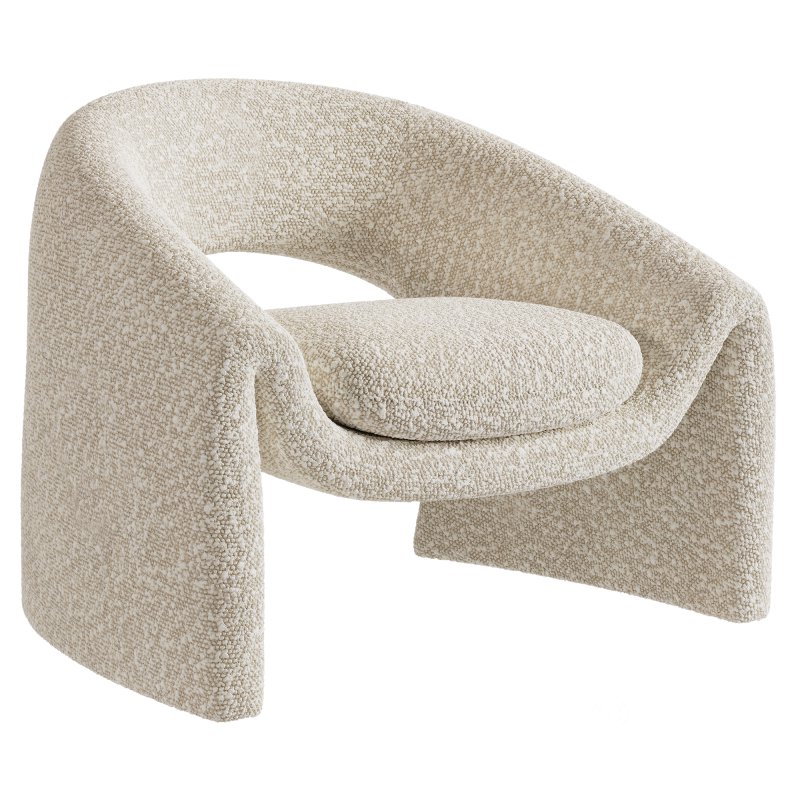 Boucle armchair Kastaninbaum Image 2