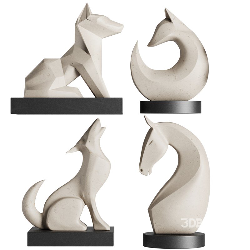 Animal Sculpture Set1 Image 8