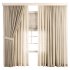Triple Layer Natural Linen Curtain Set - Thumbnail 1