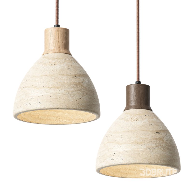 Traditional Japanese Round Half Pendant Lamp Image 1