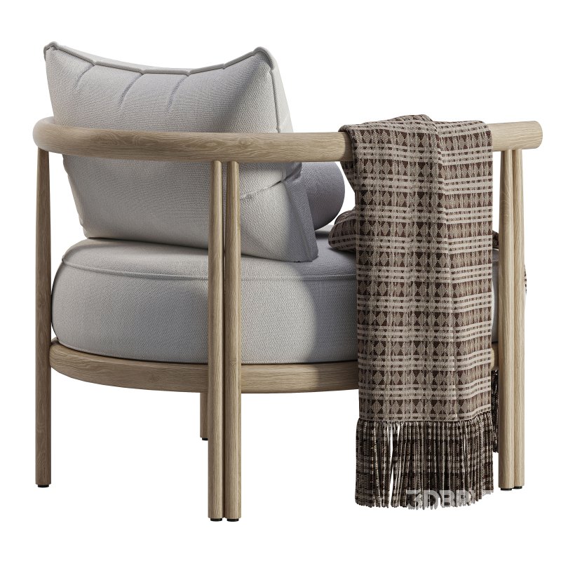 Cove Teak Lounge Chair-Harbour Image 3