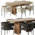 Carrie Outdoor Dining Chair and Lars Dining Table - Thumbnail 1