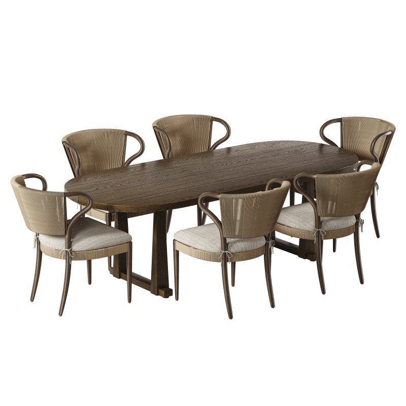 Amira Armless Dining Chair & Ayla Dining Table Image 2