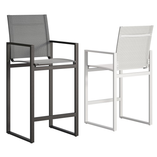 Hayman Aluminum Bar & Counter Stool-Harbour