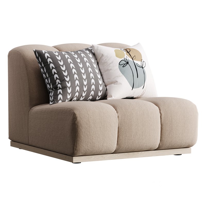 Marlow Performance Boucle Armless Sofa Image 1