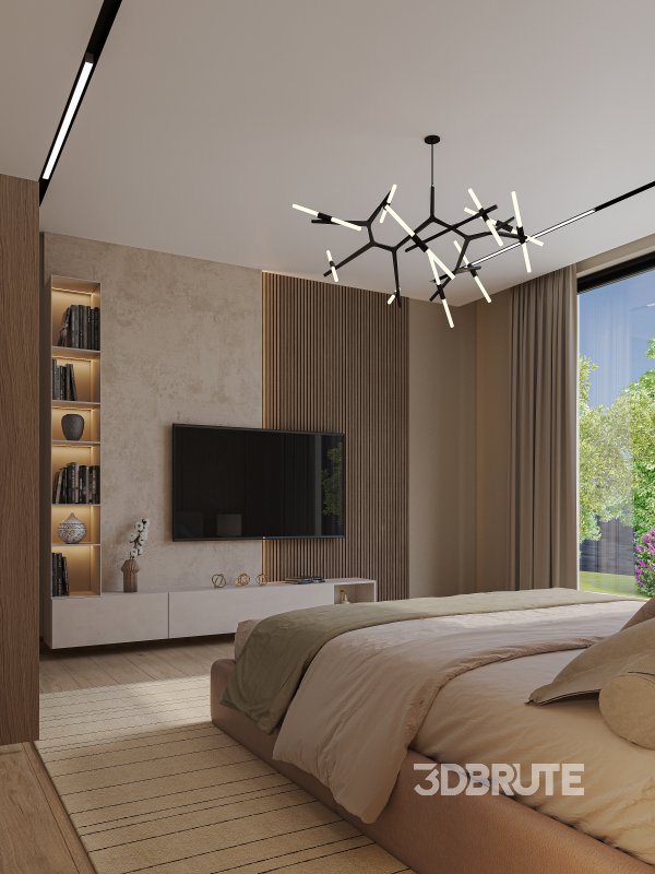 Minimalist Bedroom Interior Image 1