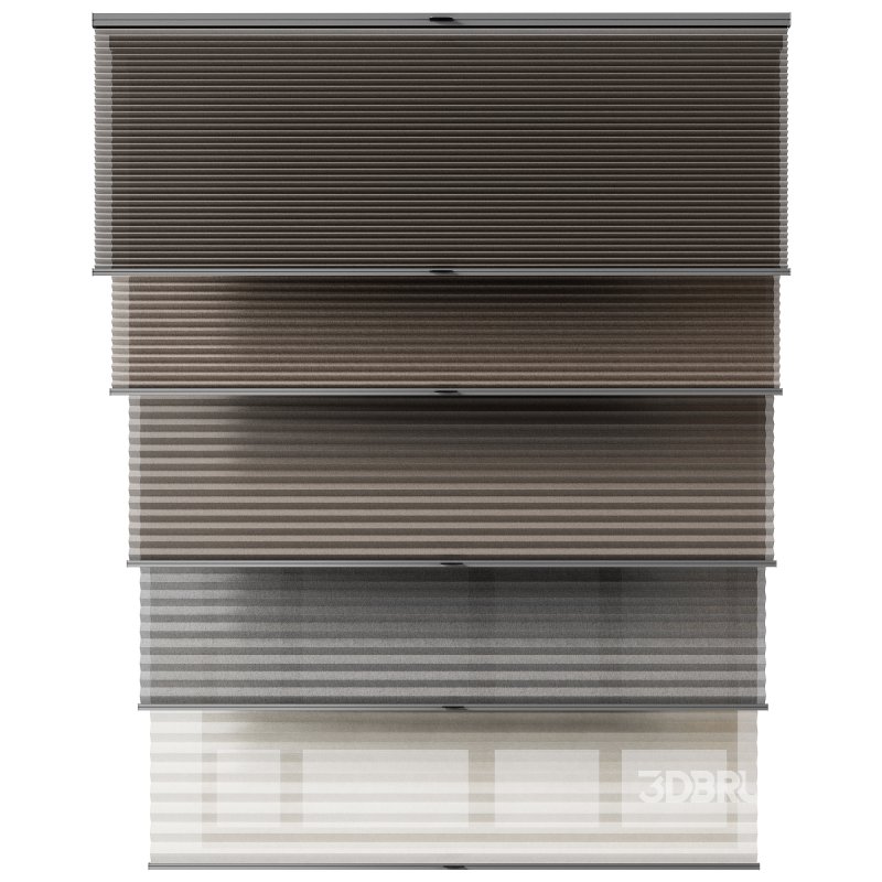 Roman pleated blinds Image 1