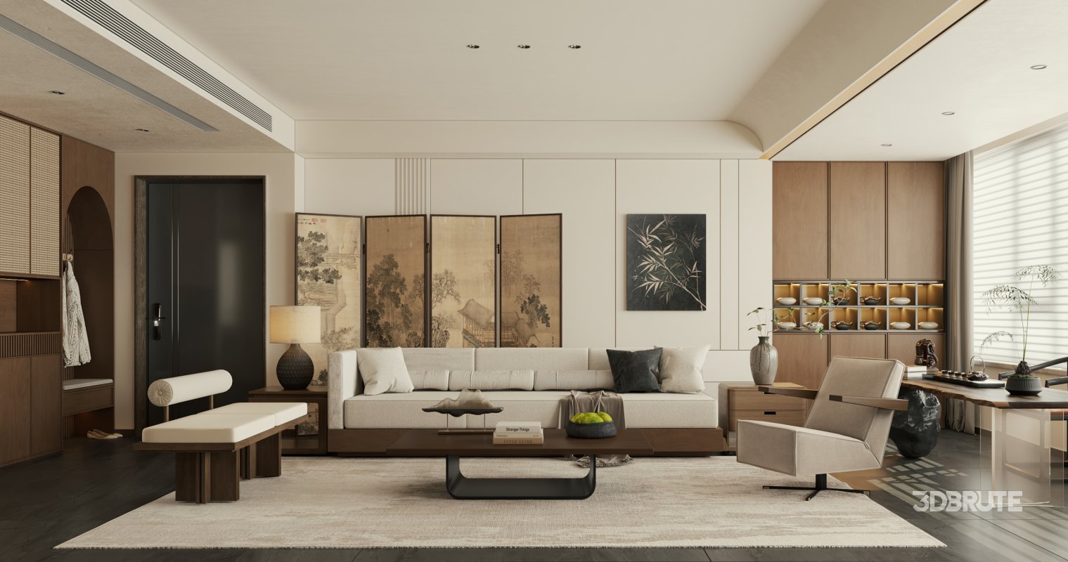 living room dining room kitchen Image 1