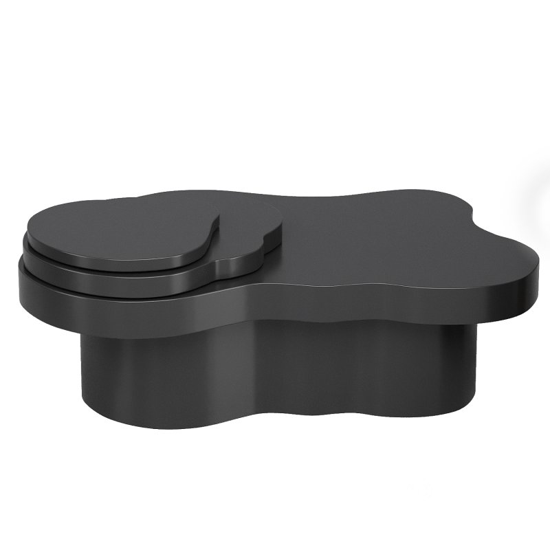 Walnut Cloud Minimalist Coffee Table Image 2