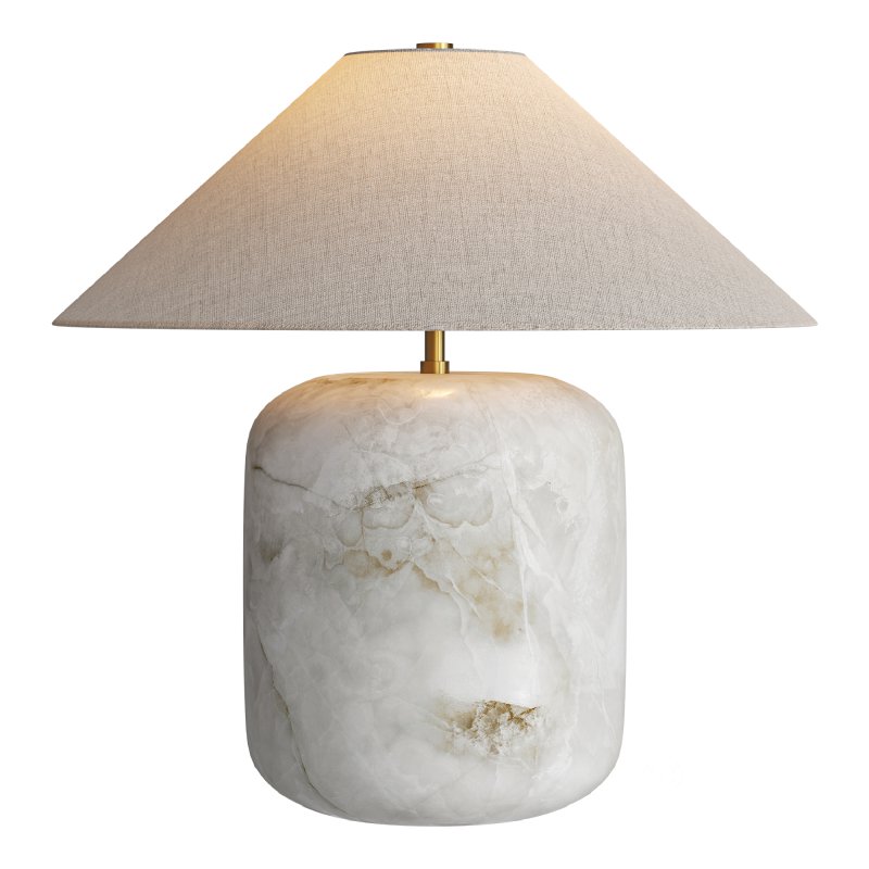 Block Rosso Levanto Marble Table Lamp Image 4