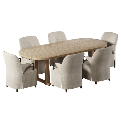 Brently Chair & Ayla Dining Table-Fourhands