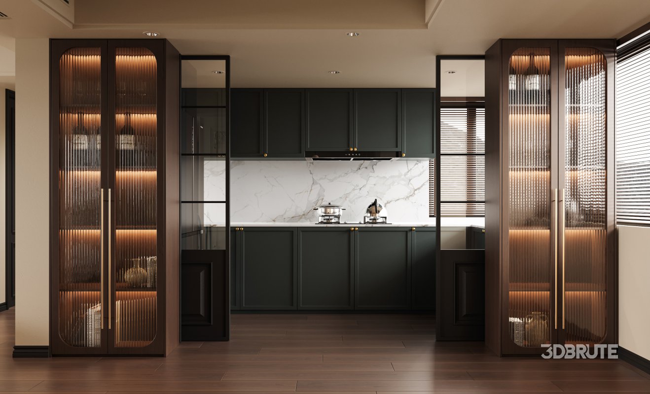 Luxurious living room and dining room Image 4