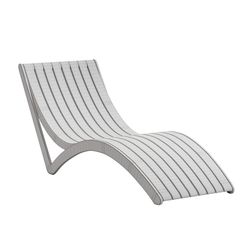 Taupe Farrah 28” Outdoor Chaise Lounge Image 5