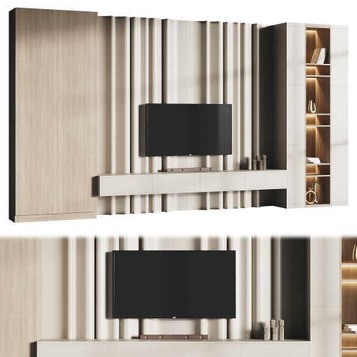 Modern TV Wall 03