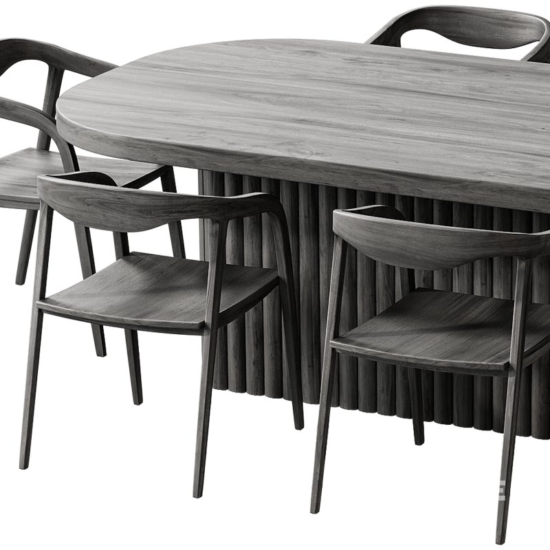 Table chair wooden Image 2