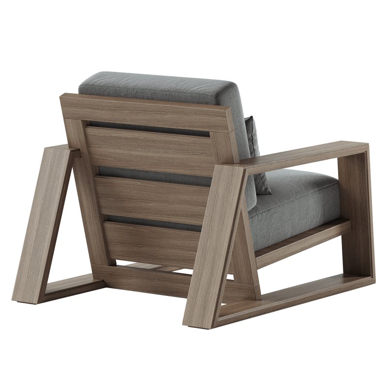 Canyon Outdoor Teak Lounge Chair Image 4
