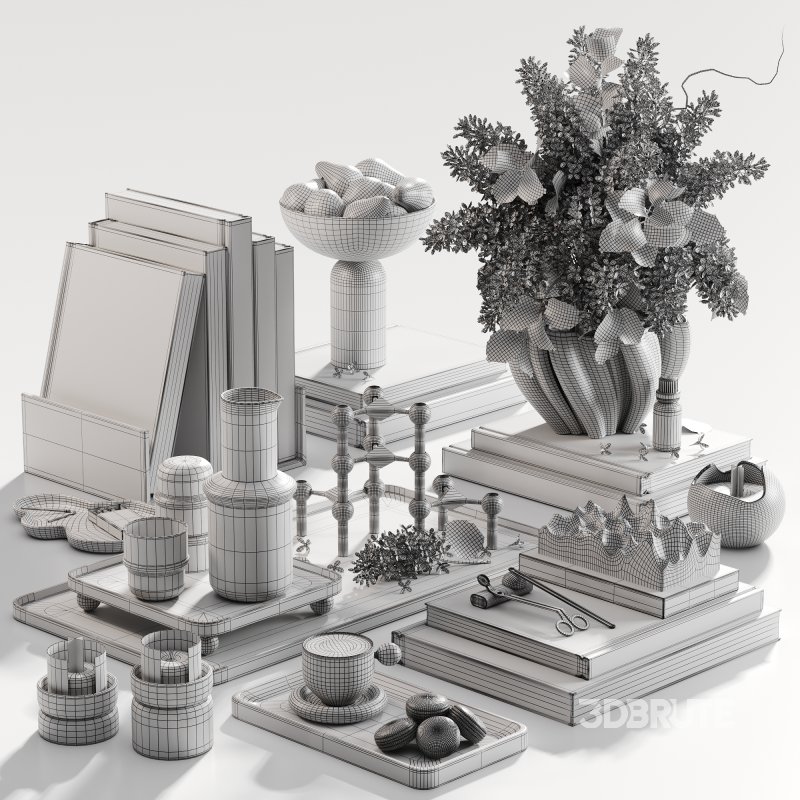 White Lilac and Pear Tabletop Image 5