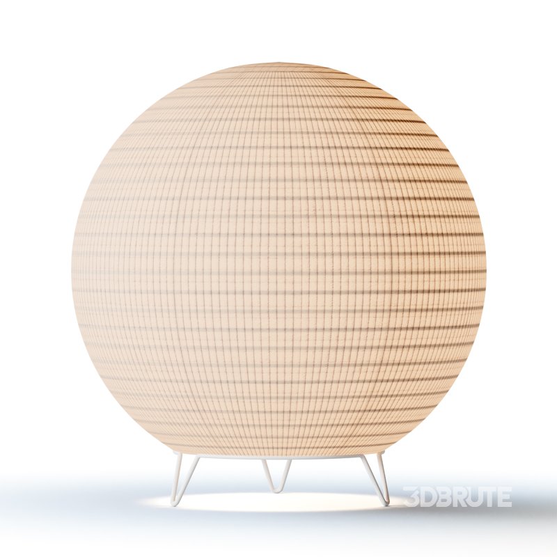 Round LED Japanese Style Lantern Rice Paper Desk Lamp Image 9