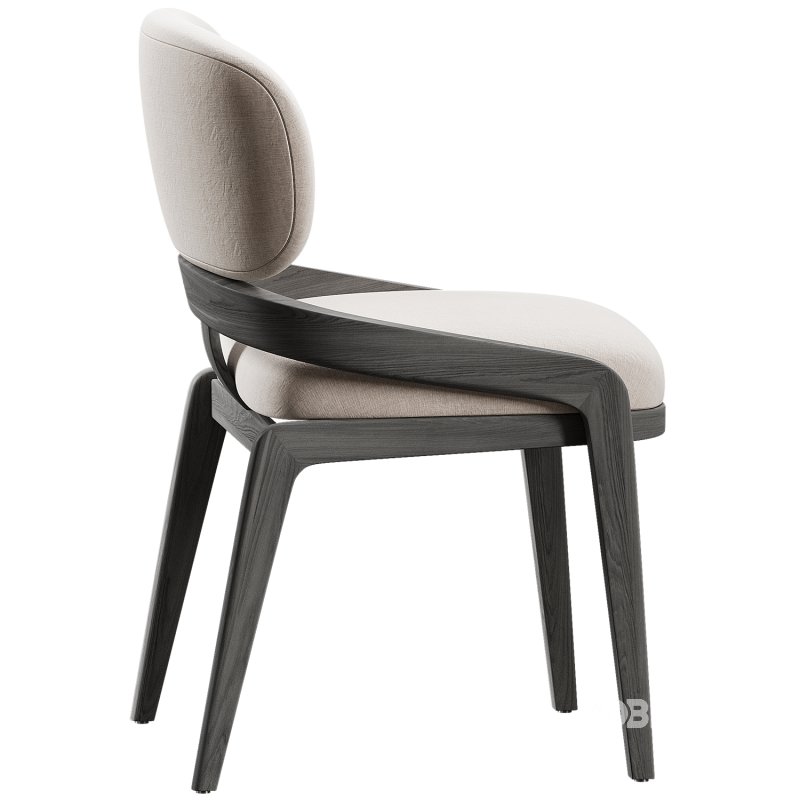 Scandinavian solid wood dining chair Image 2