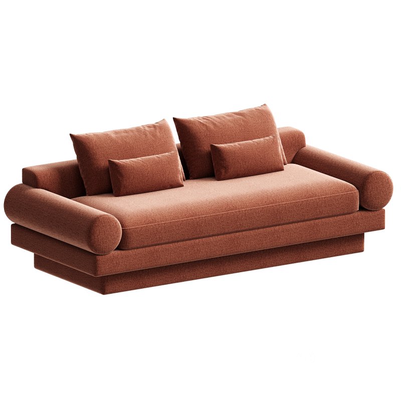 Retro Roll Arm Sofa set Image 1