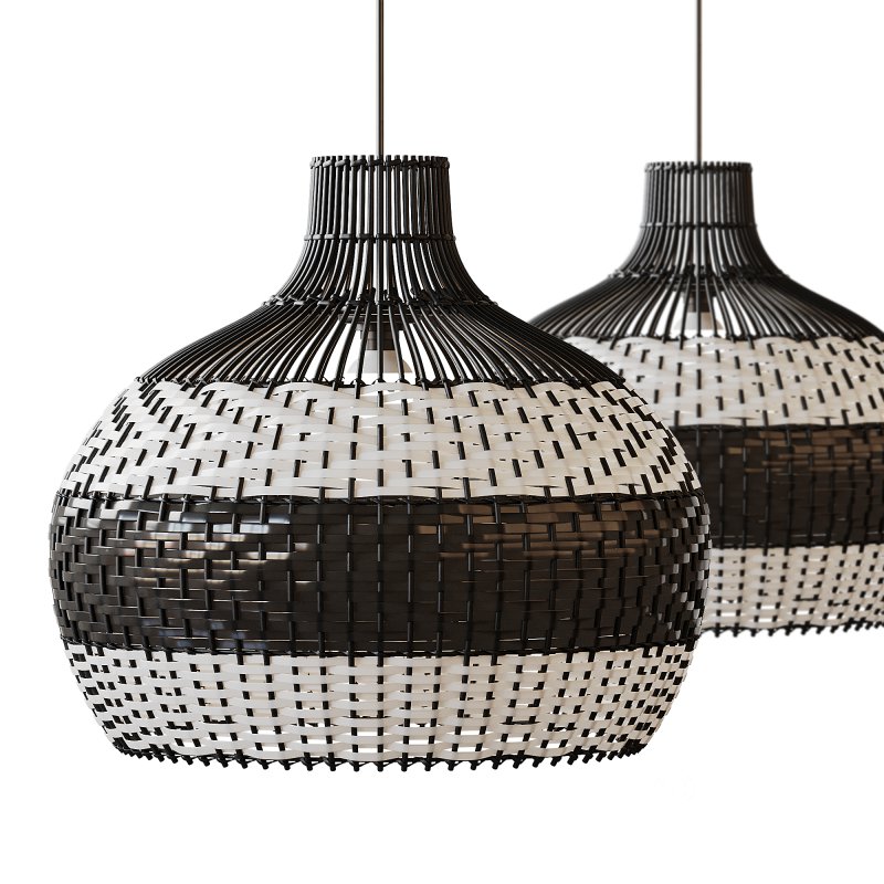 Lampshade Rattan Pendant Light Image 3