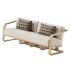 Sonoma Outdoor Teak Sofa - Thumbnail 4