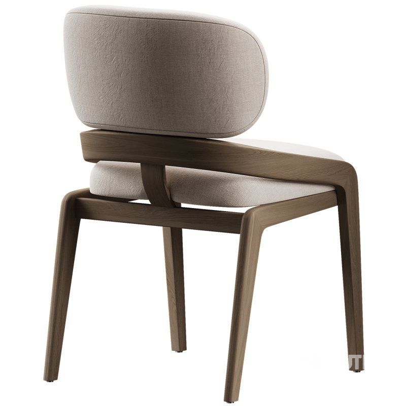 Scandinavian solid wood dining chair Image 3