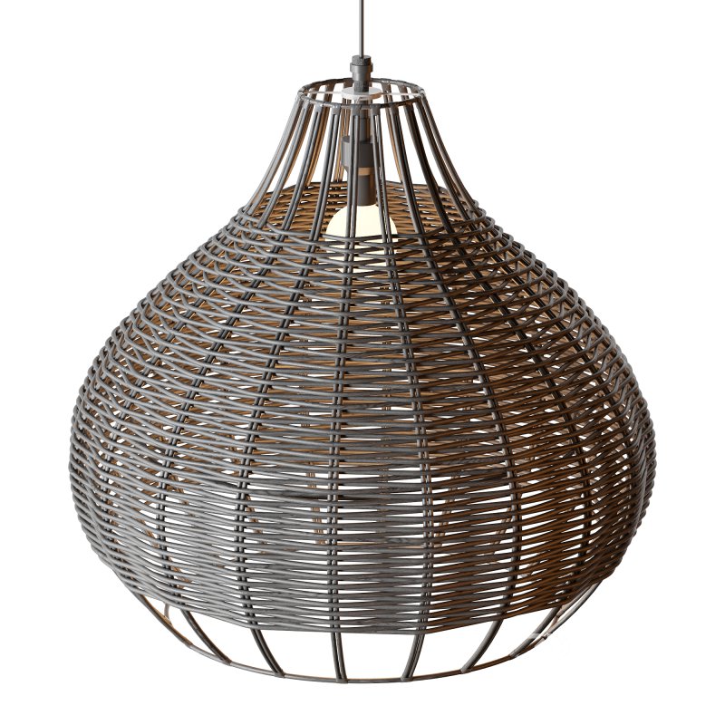 Rattan Pendant Lampshade Wicker Chandelier Image 6