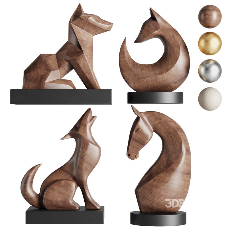 Animal Sculpture Set1 Image 3