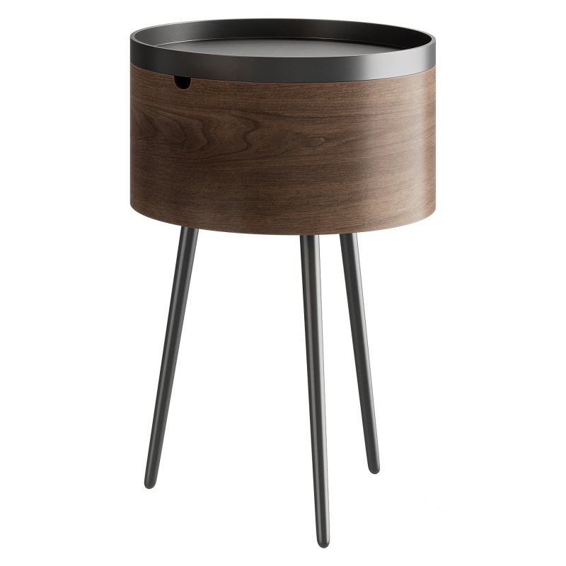 Headboard in walnut veneer, Orteo Image 7