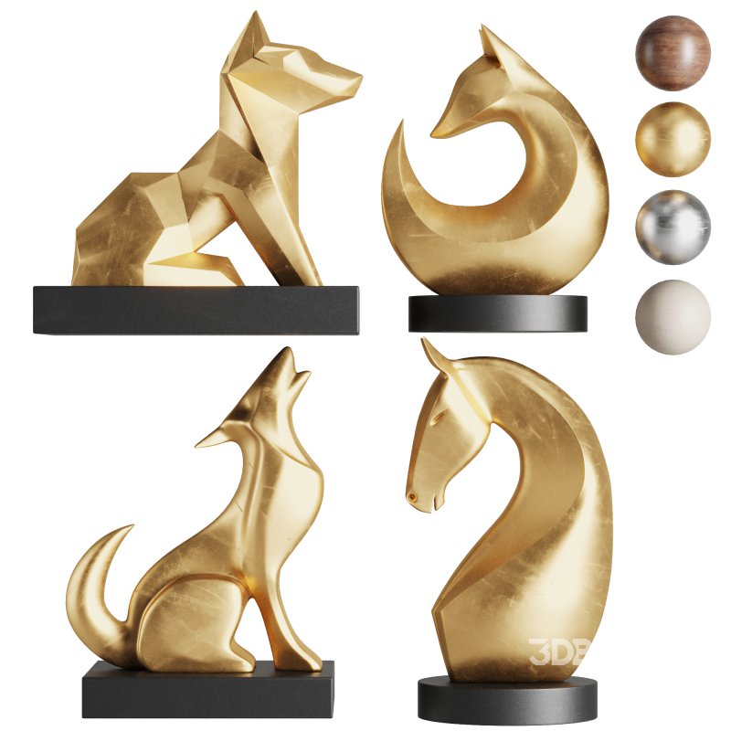 Animal Sculpture Set1 Image 1