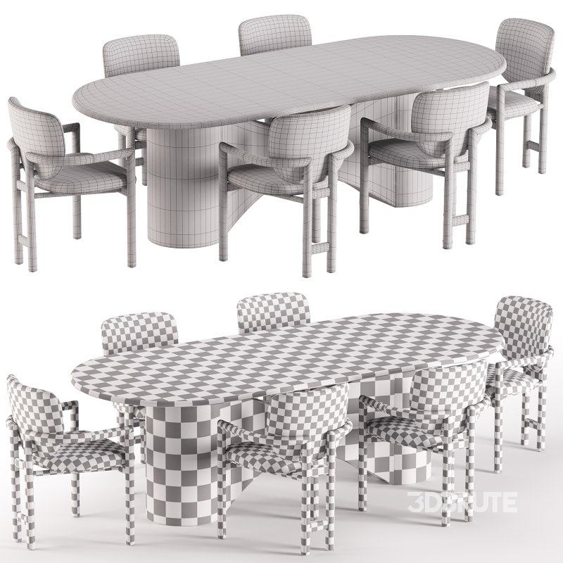 Madeira Chair and Olexey Oval Table Image 8