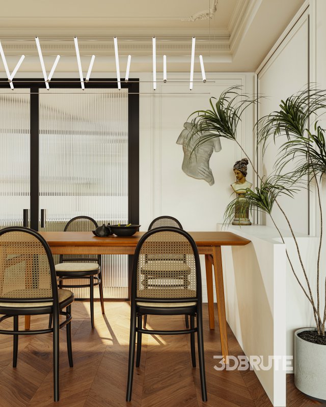 Luxurious living room and dining room Image 3