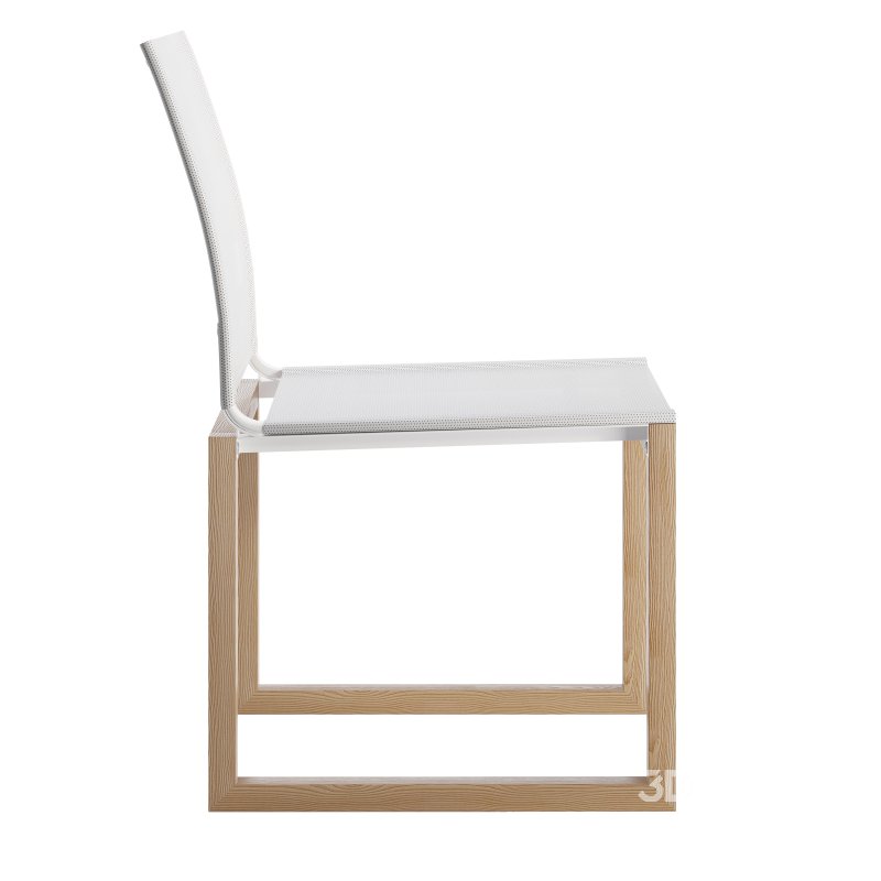 Hayman Teak and Aluminum Armless Dining Chair-Harbour Image 1