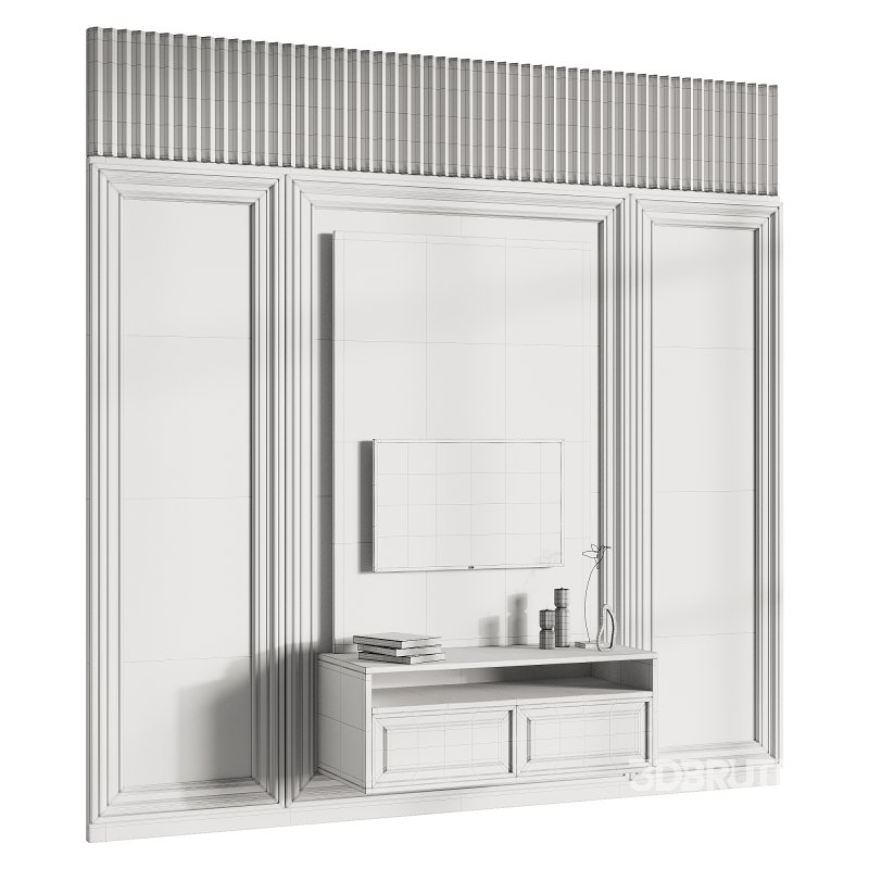 Modern TV Wall 05 Image 3