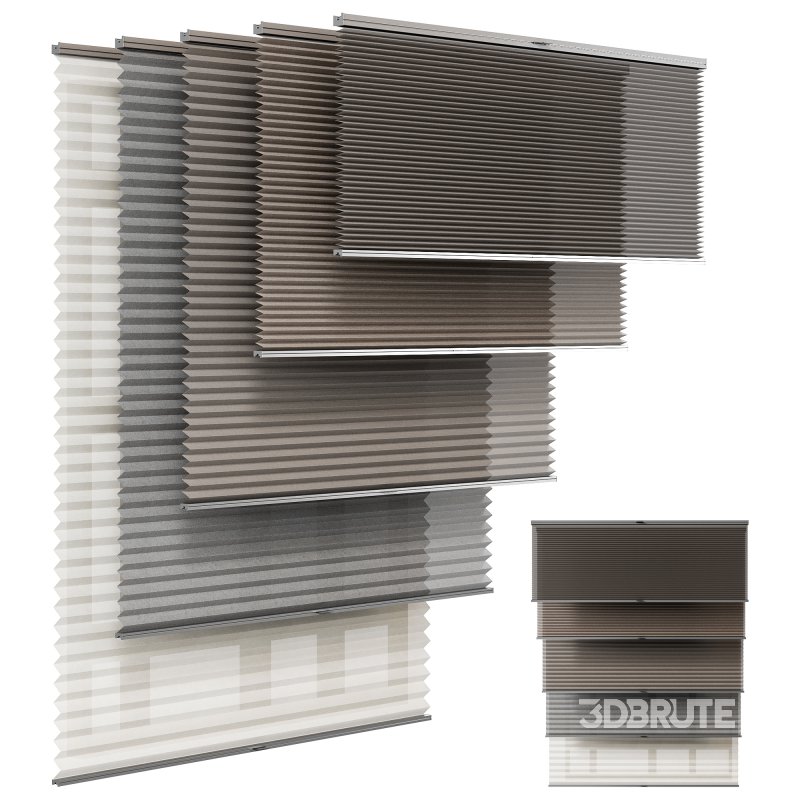 Roman pleated blinds Image 7