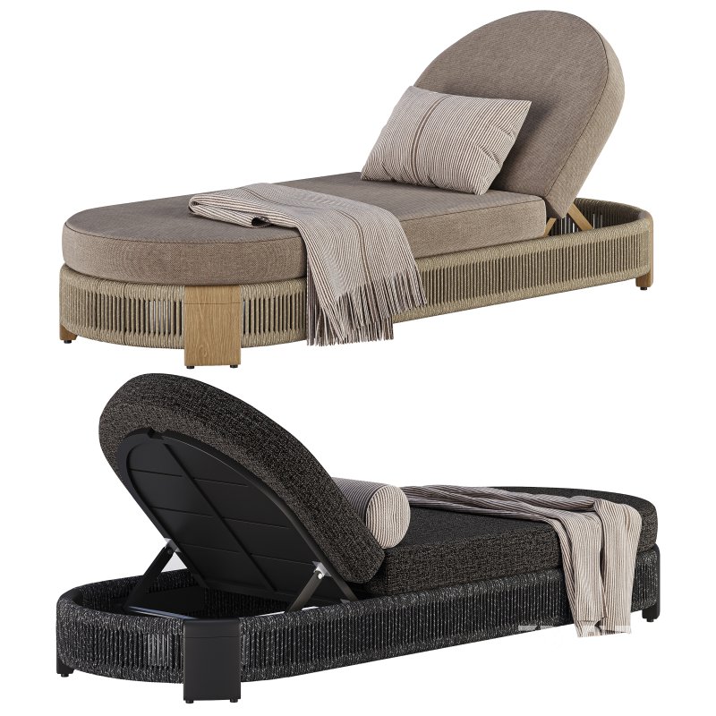 Palm Beach Teak Sun Lounge-Harbour Image 4