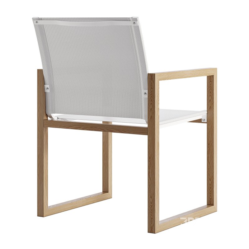 Hayman Teak & Aluminum Dining Chair-harbour Image 3